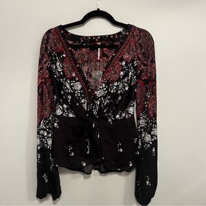 NWT-Free People Run Free Blouse